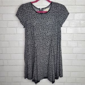 Silence & Noise Black White Floral Dress